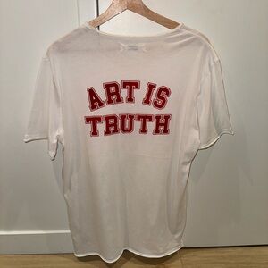 Zadig & Voltaire White Tee with Red Statement